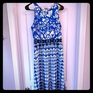 Cynthia Steffe Blue High Low Maxi dress